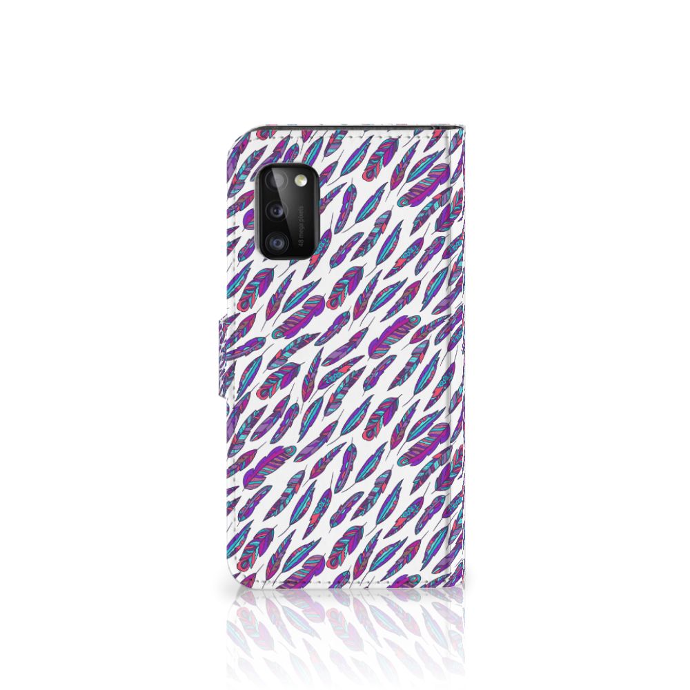 Samsung Galaxy A41 Telefoon Hoesje Feathers Color