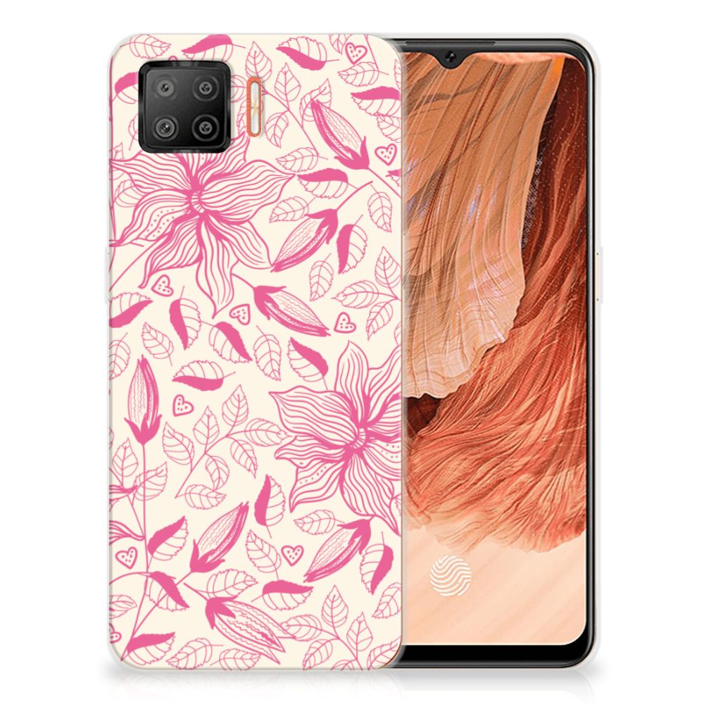 OPPO A73 4G TPU Case Pink Flowers B2C Telecom