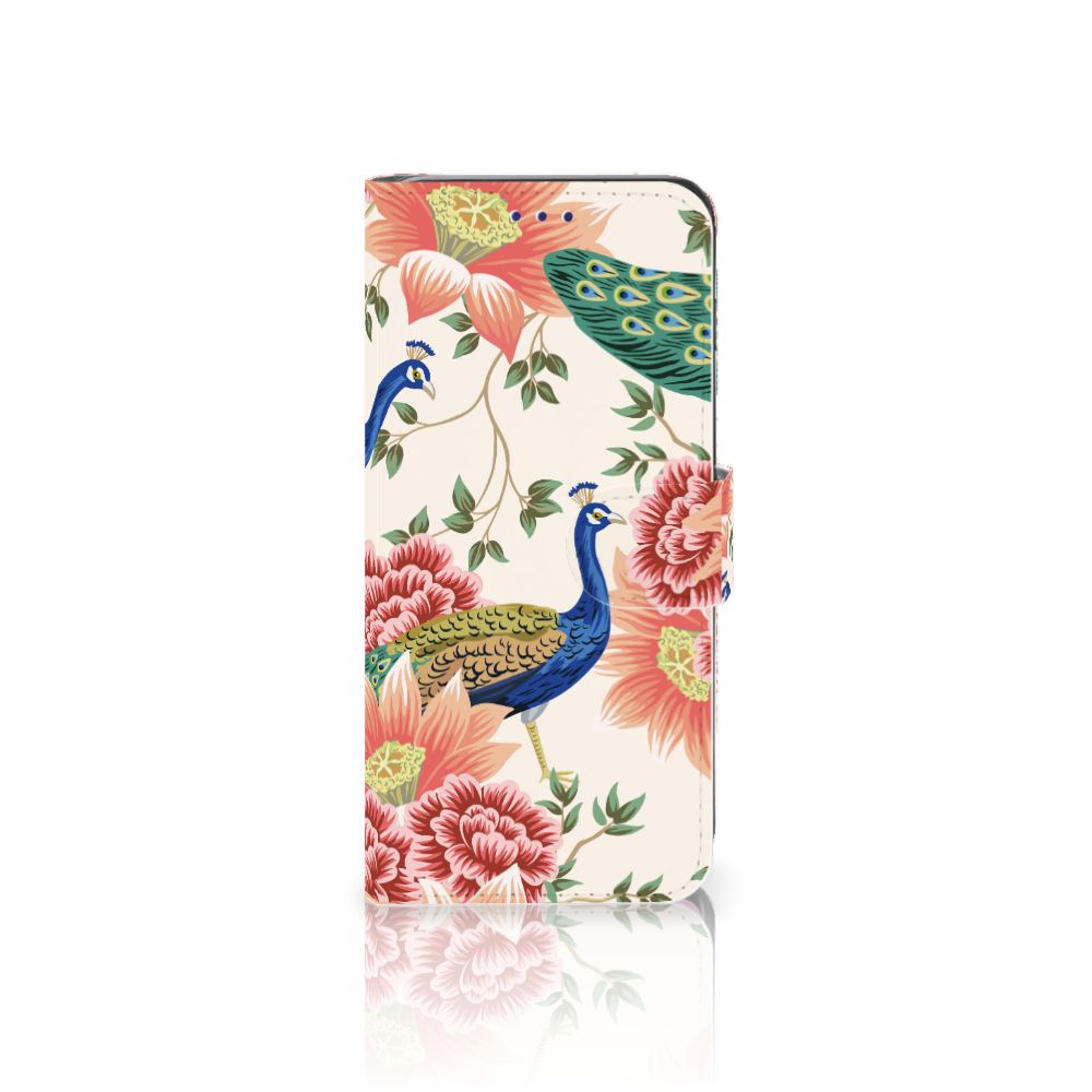 Telefoonhoesje met Pasjes voor Samsung Galaxy S10 Pink Peacock