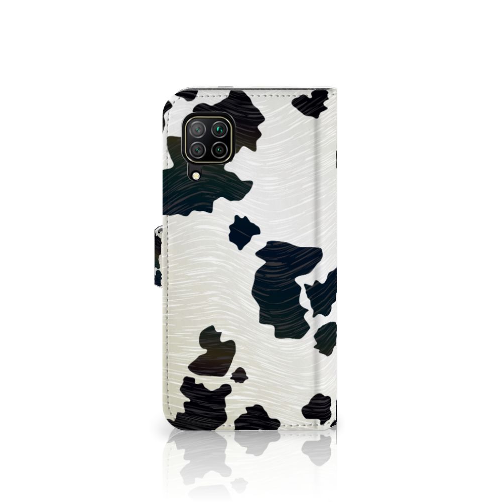 Huawei P40 Lite Telefoonhoesje met Pasjes Koeienvlekken