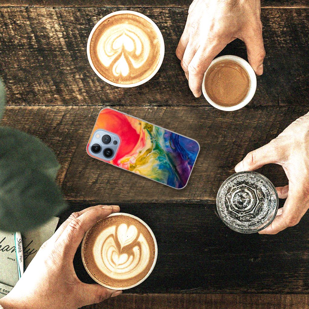 Hoesje maken Apple iPhone 13 Pro Watercolor Dark B2C Telecom