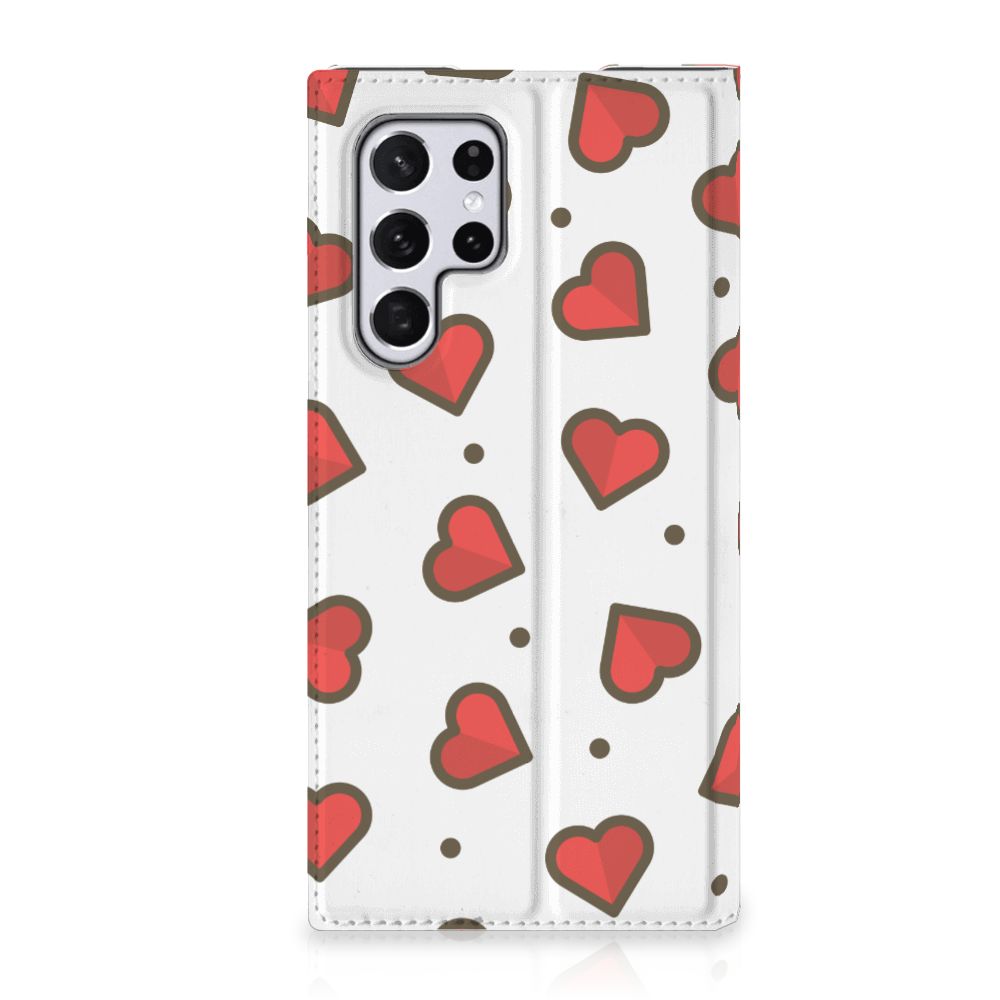Samsung Galaxy S22 Ultra Hoesje met Magneet Hearts - B2C Telecom