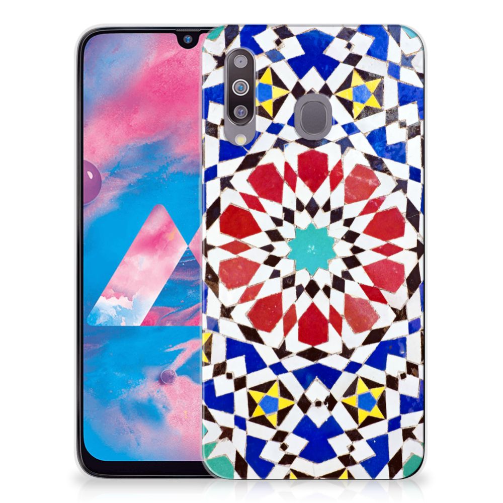 Samsung Galaxy M30 TPU Siliconen Hoesje Mozaïek