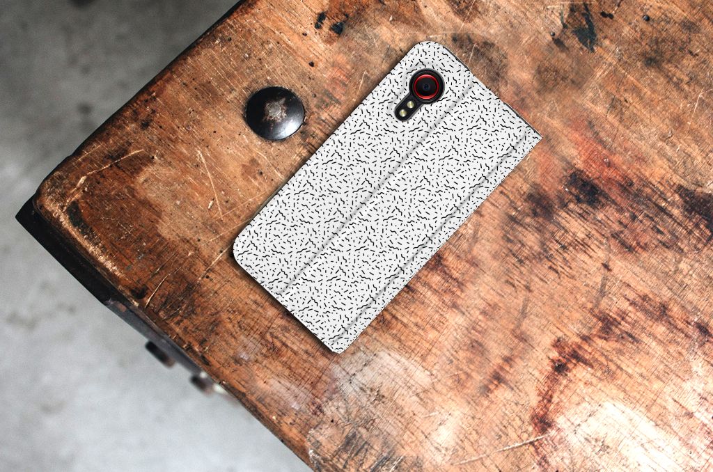 Samsung Galaxy Xcover 5 Hoesje met Magneet Stripes Dots - B2C Telecom