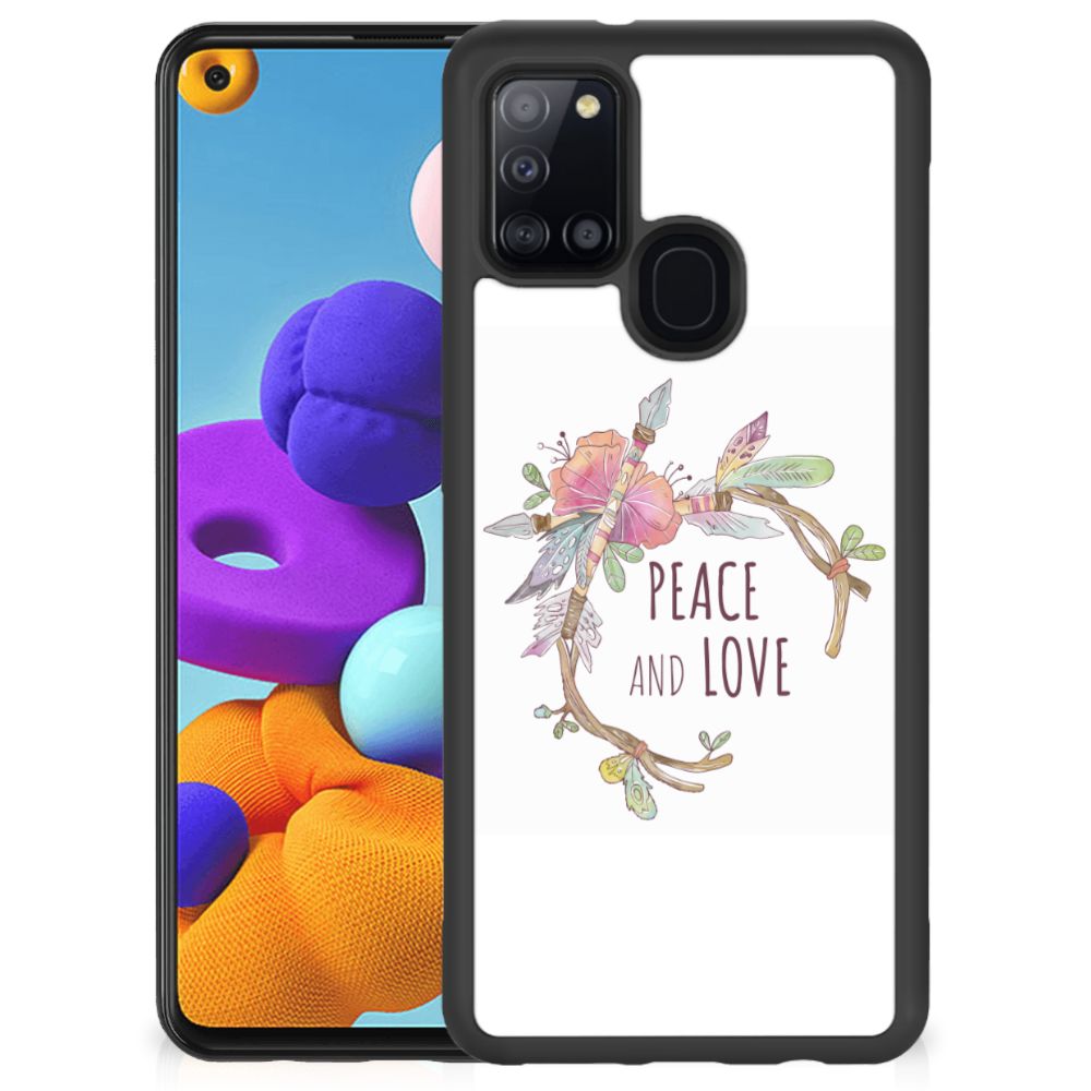 Samsung Galaxy A21s Bumper Hoesje Boho Text