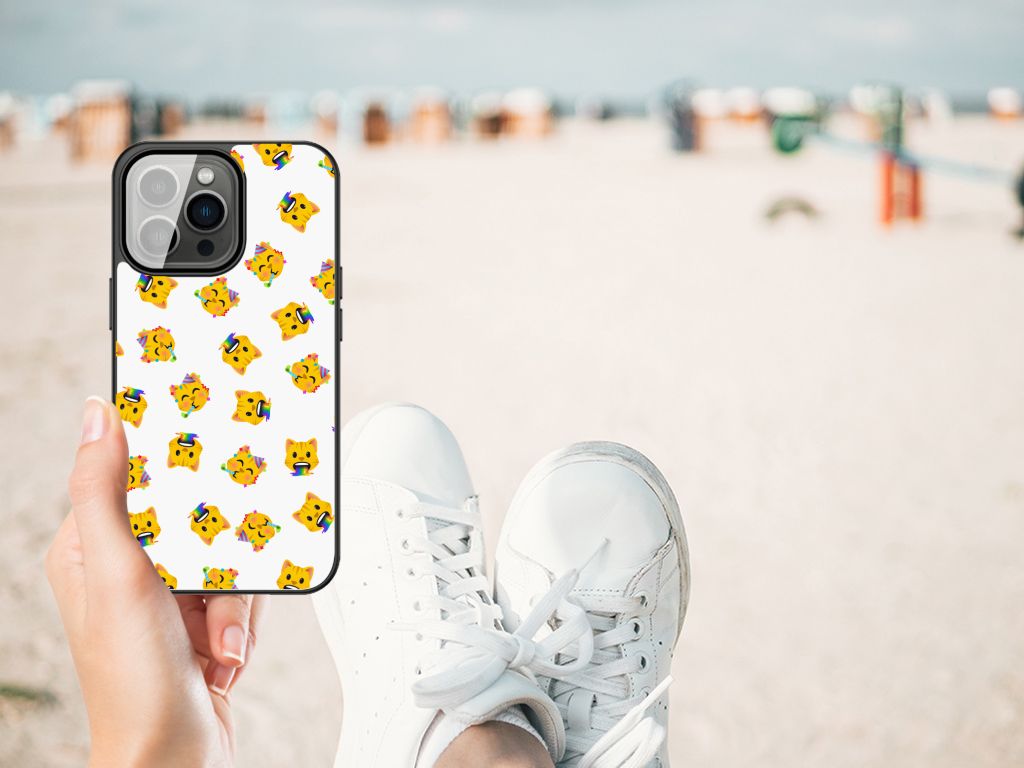 Back Case voor iPhone 13 Pro Max Katten Emojis B2C Telecom