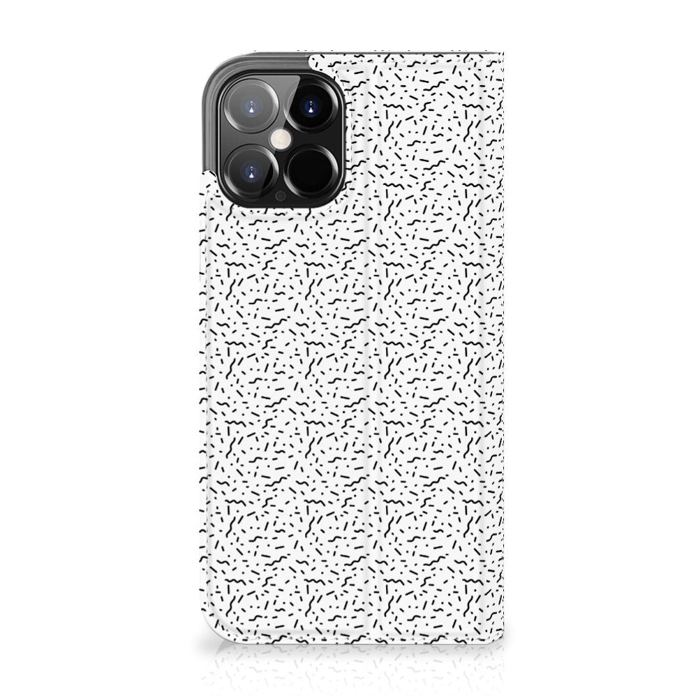 iPhone 12 Pro Max Hoesje met Magneet Stripes Dots - B2C Telecom