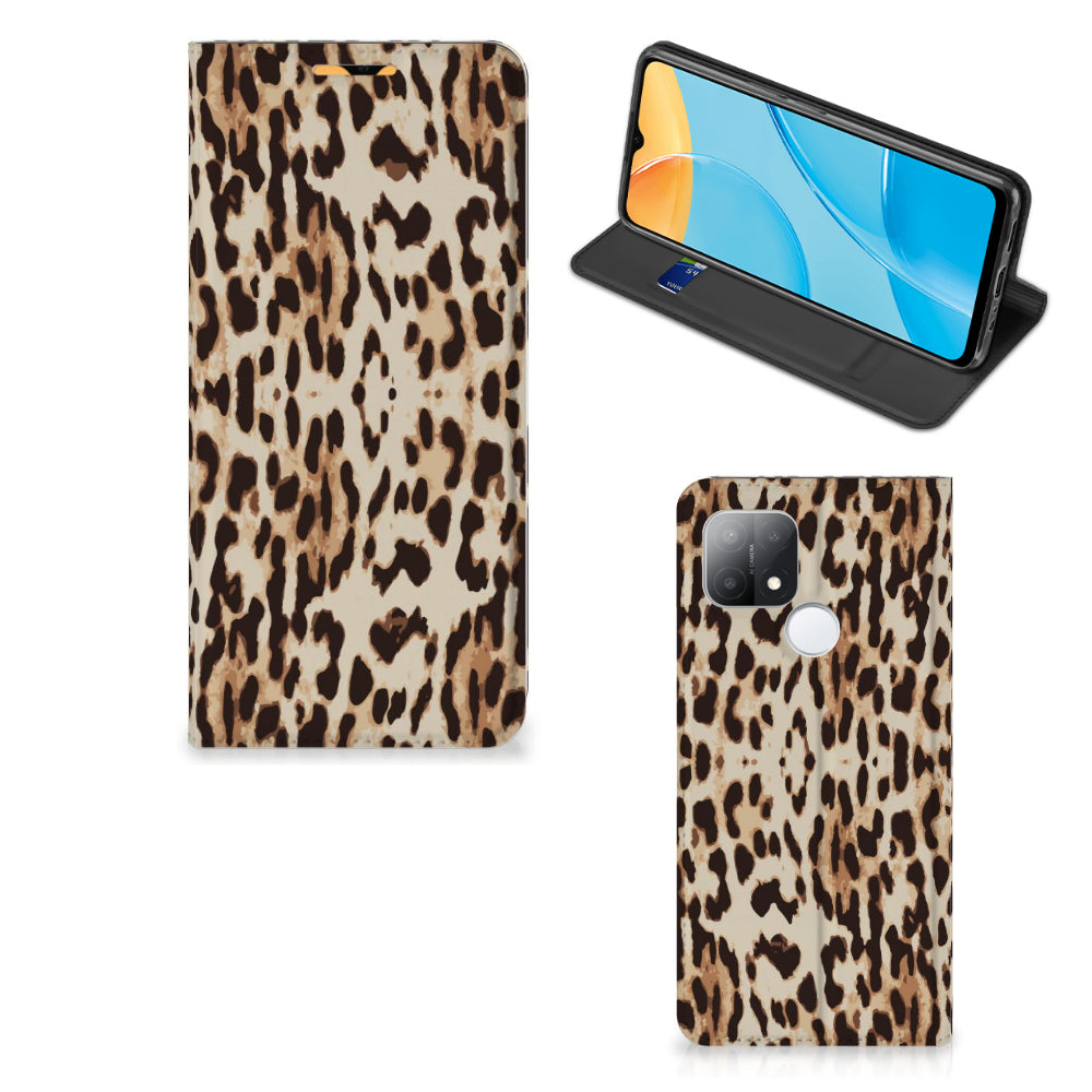 OPPO A15 Hoesje maken Leopard