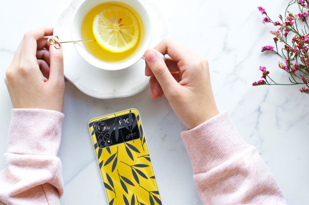 Xiaomi Poco X4 Pro 5G TPU Case Leaves Blue B2C Telecom