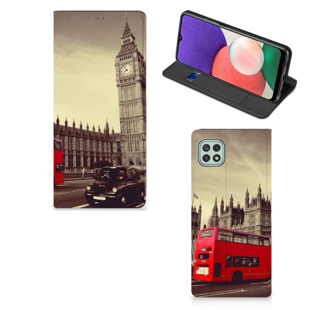 Samsung Galaxy A22 5G Book Cover Londen - B2C Telecom