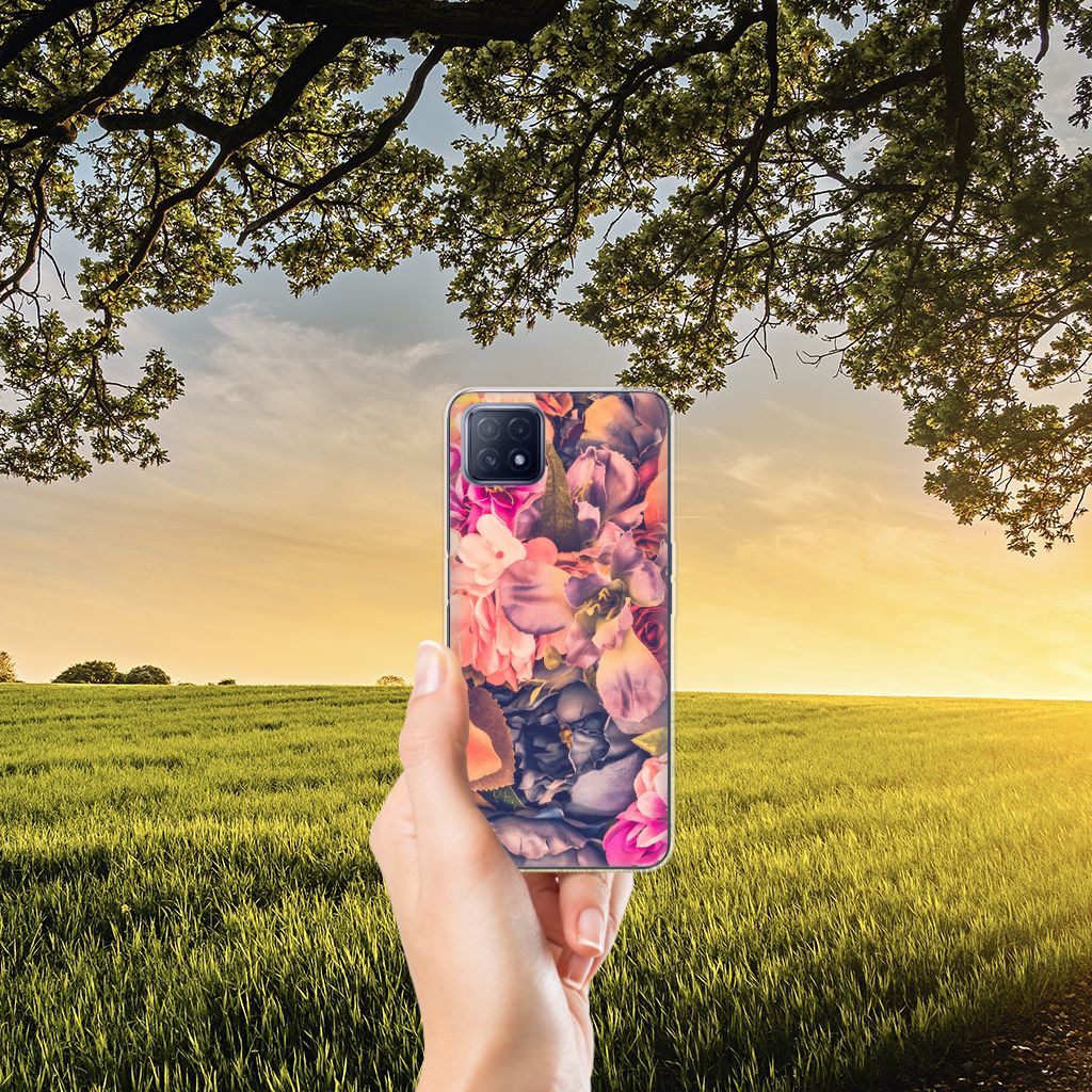 OPPO A53 5G | OPPO A73 5G TPU Case Bosje Bloemen