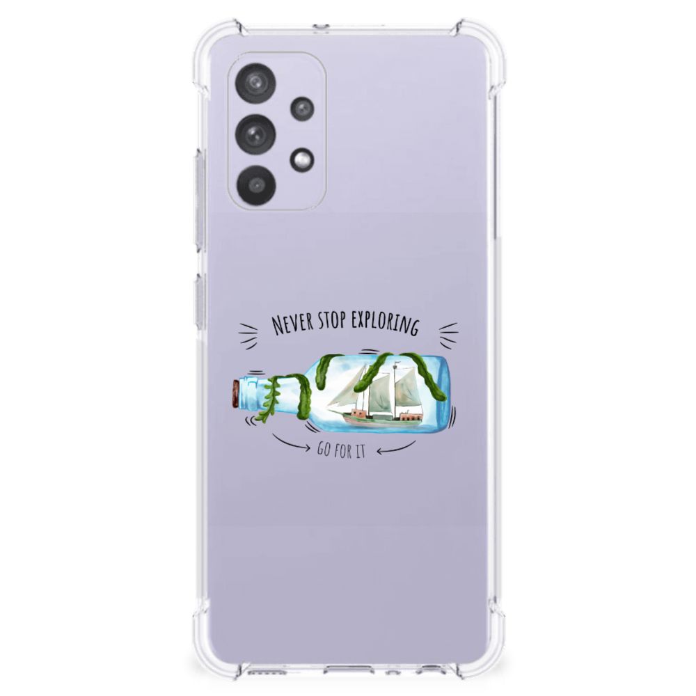 Samsung Galaxy A32 4G | A32 5G Enterprise Editie Stevig Bumper Hoesje Boho Bottle B2C Telecom