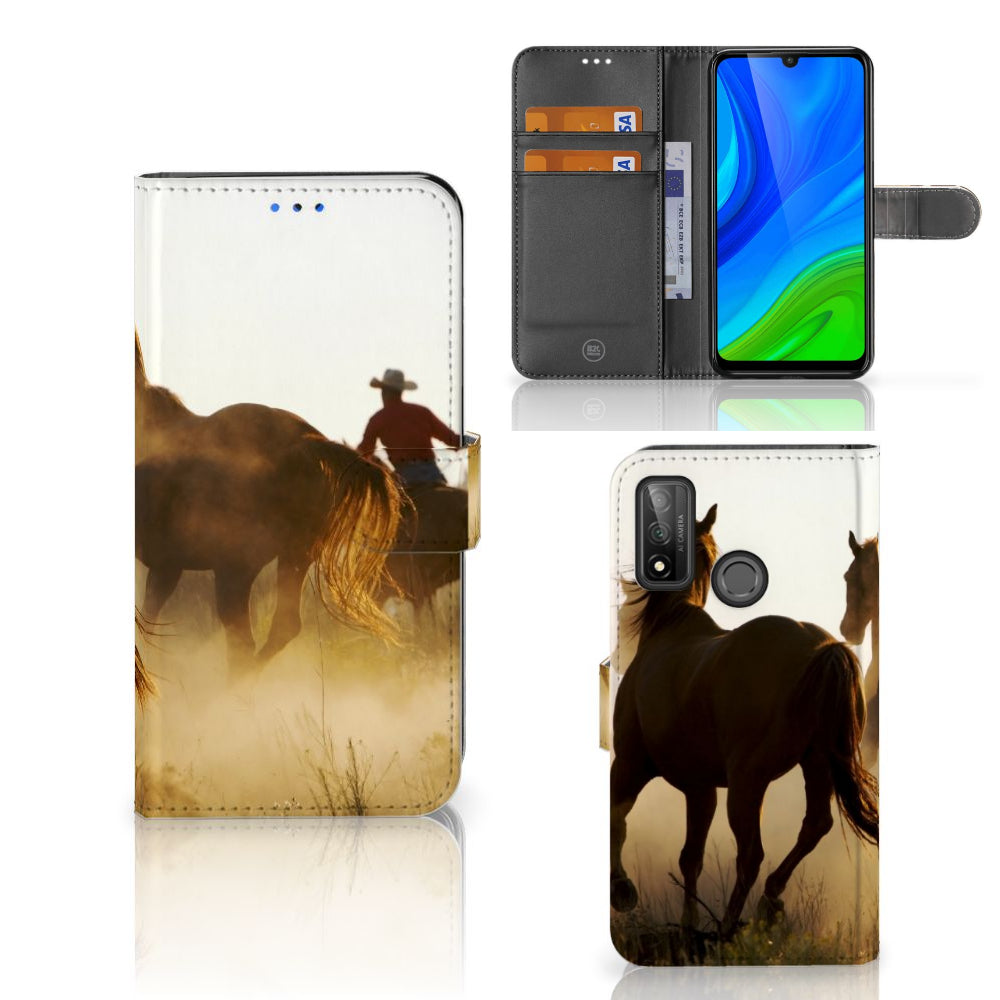 Huawei P Smart 2020 Telefoonhoesje met Pasjes Design Cowboy