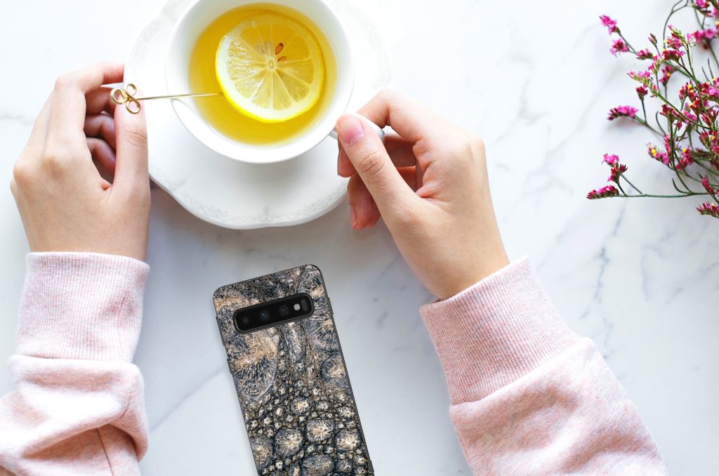 Samsung Galaxy S10 Back Cover Krokodillenprint B2C Telecom