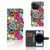 iPhone 15 Pro Wallet Case met Pasjes Punk Rock met kleurrijke gitaren en discoballen 🎸