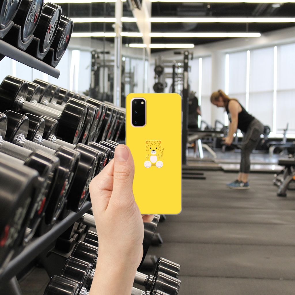 Samsung Galaxy S20 Telefoonhoesje met Naam Baby Leopard B2C Telecom