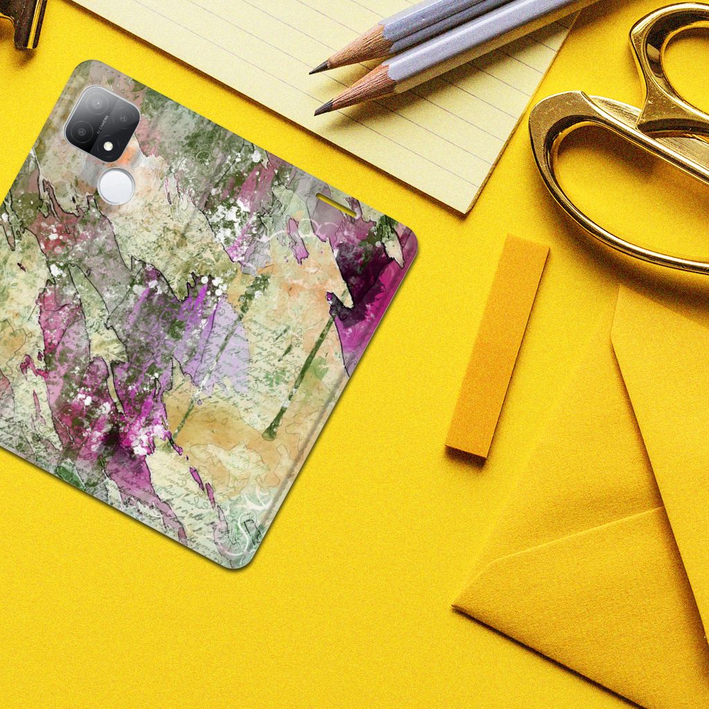 Bookcase OPPO A15 Letter Painting - B2C Telecom