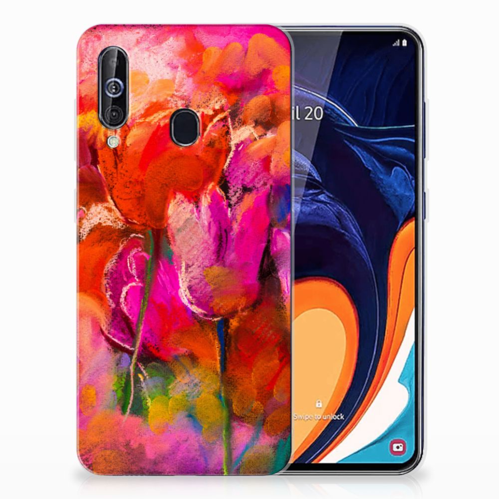 Hoesje maken Samsung Galaxy A60 Tulips