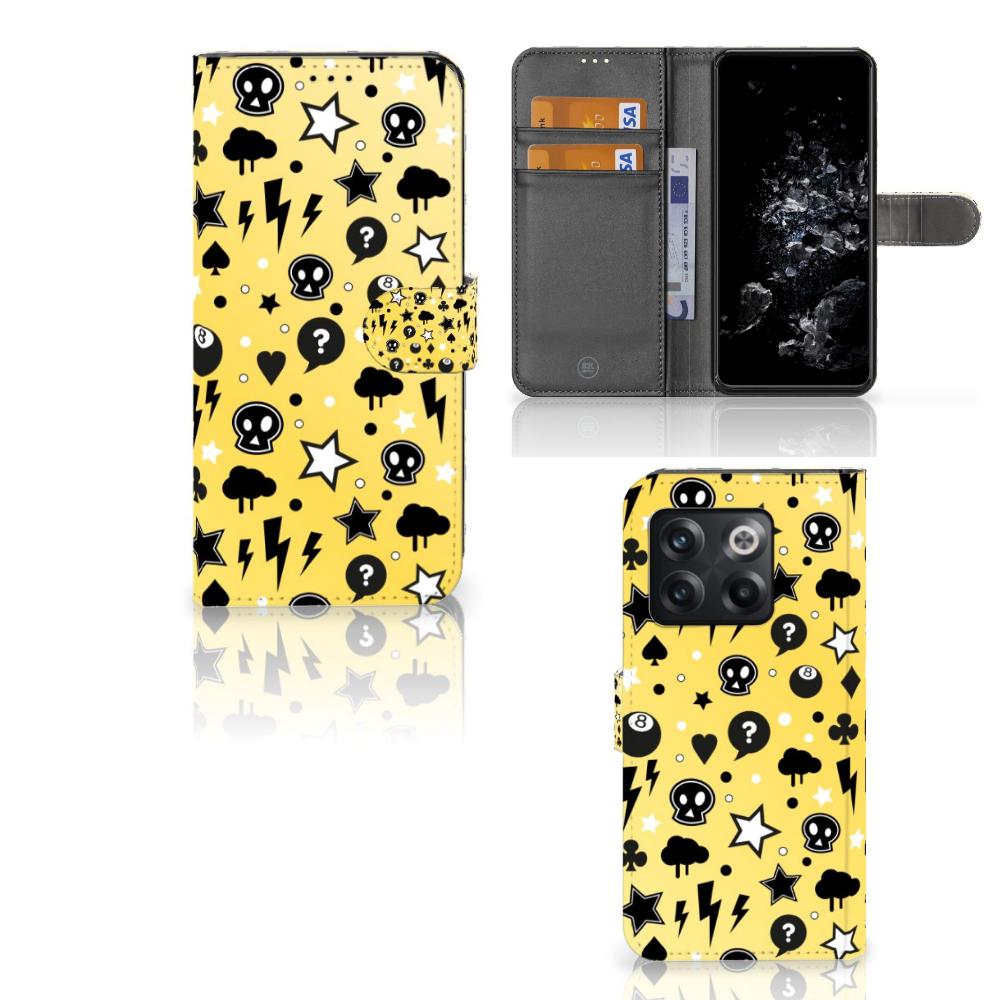 Telefoonhoesje met Naam OnePlus 10T Punk Geel