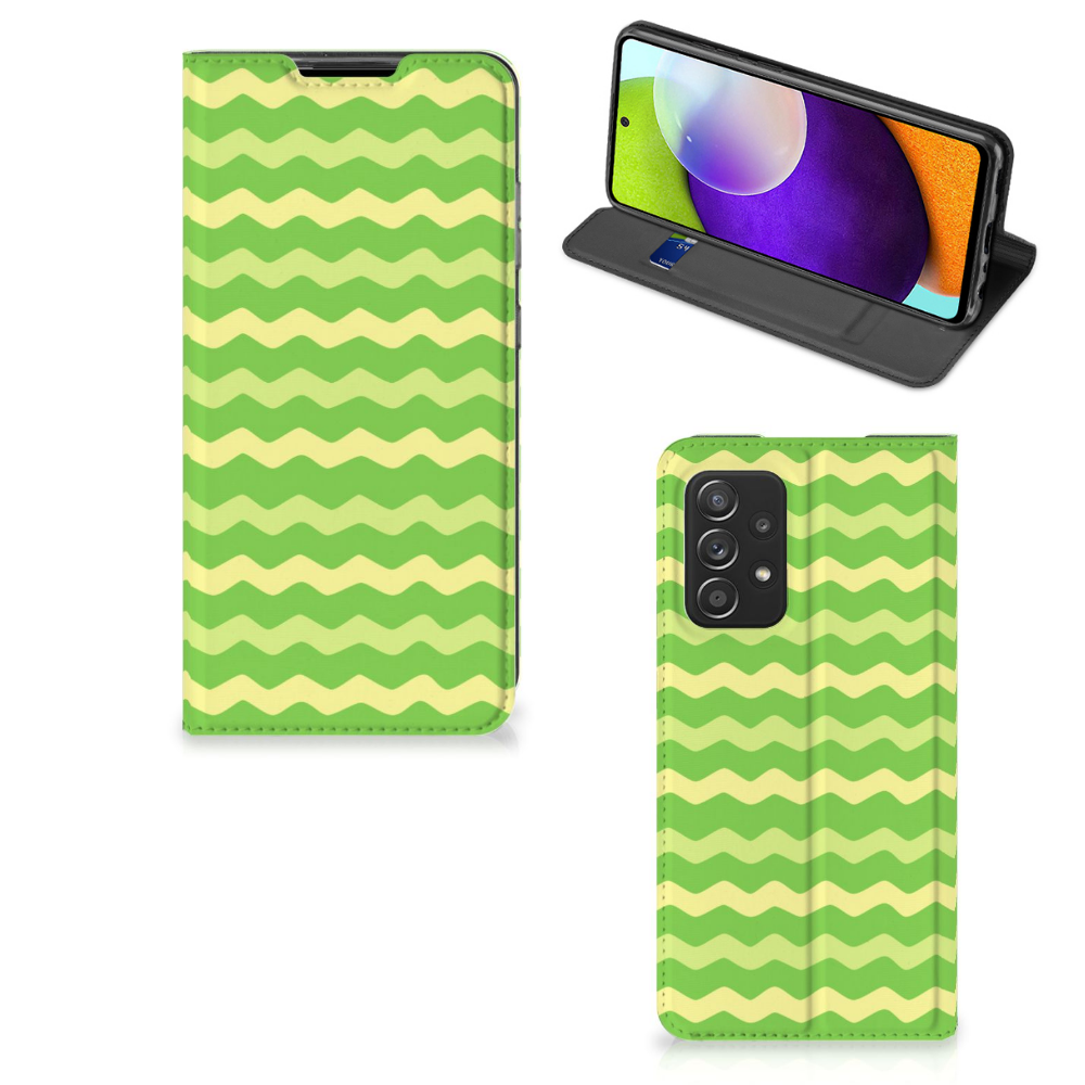 Samsung Galaxy A52 Hoesje met Magneet Waves Green - B2C Telecom