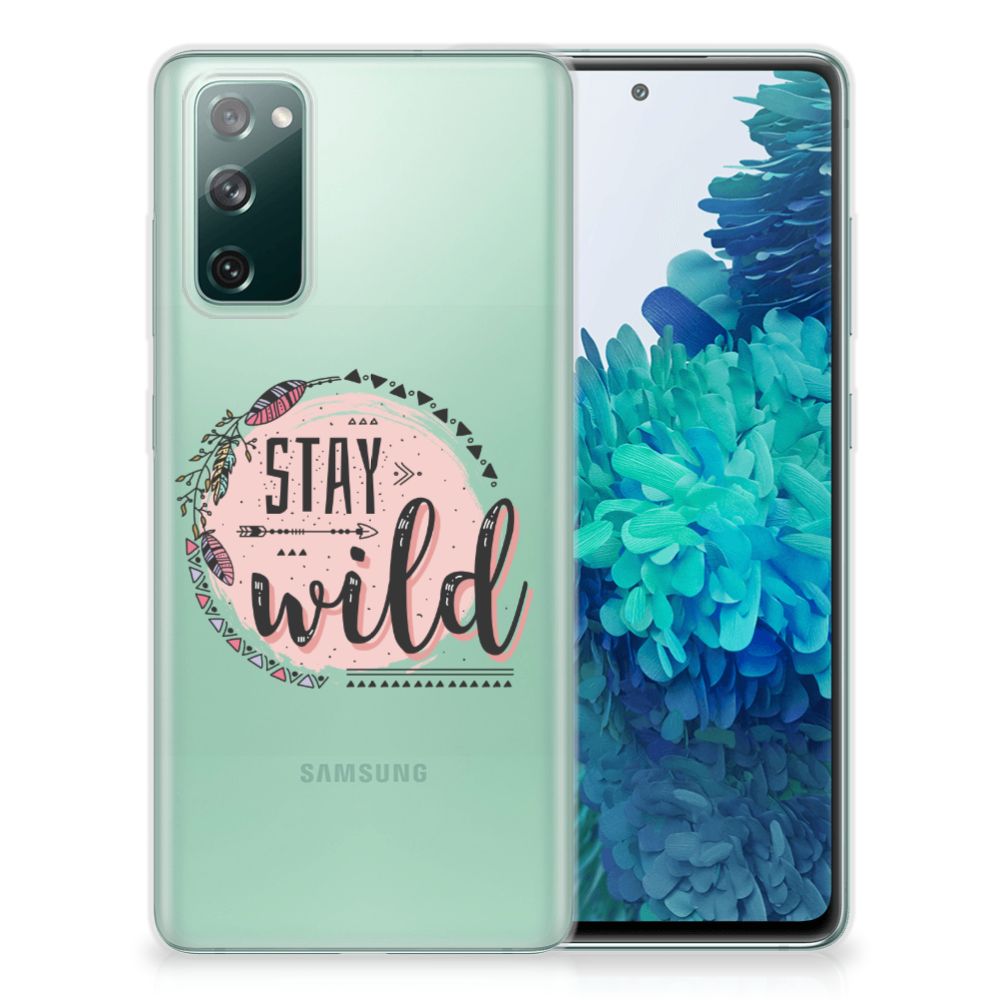 Samsung Galaxy S20 FE Telefoonhoesje met Naam Boho Stay Wild B2C Telecom