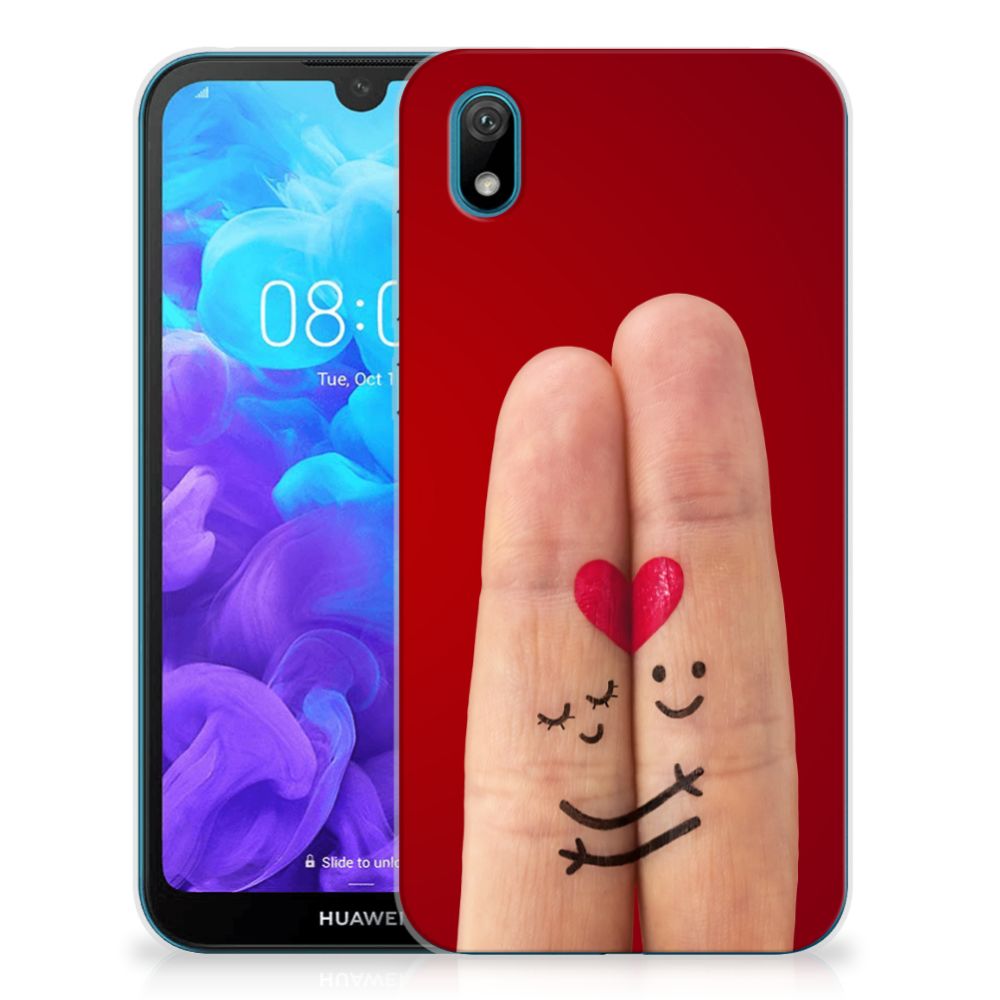 Huawei Y5 (2019) Silicone Back Cover Liefde - Origineel Romantisch Cadeau