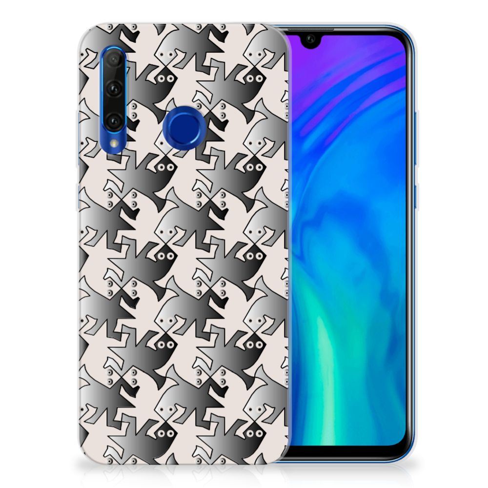 Honor 20 Lite TPU Hoesje Salamander Grey