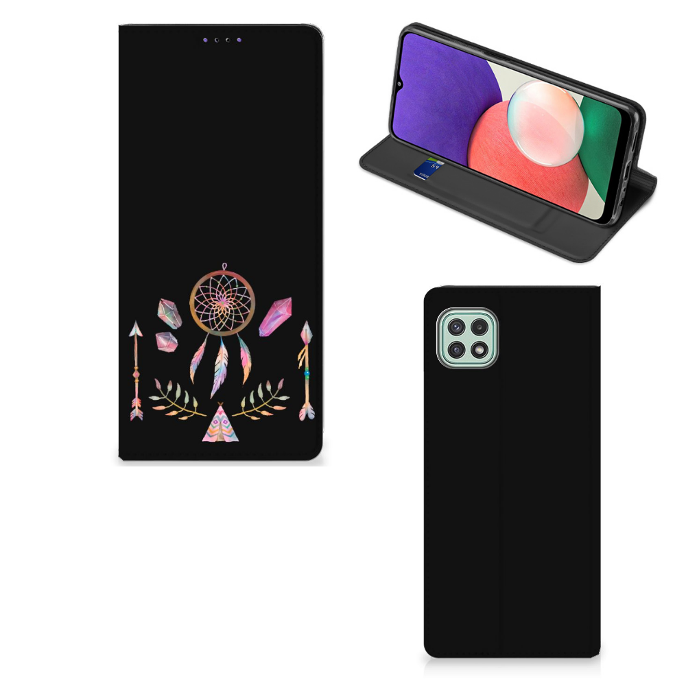 Samsung Galaxy A22 5G Magnet Case Boho Dreamcatcher - B2C Telecom