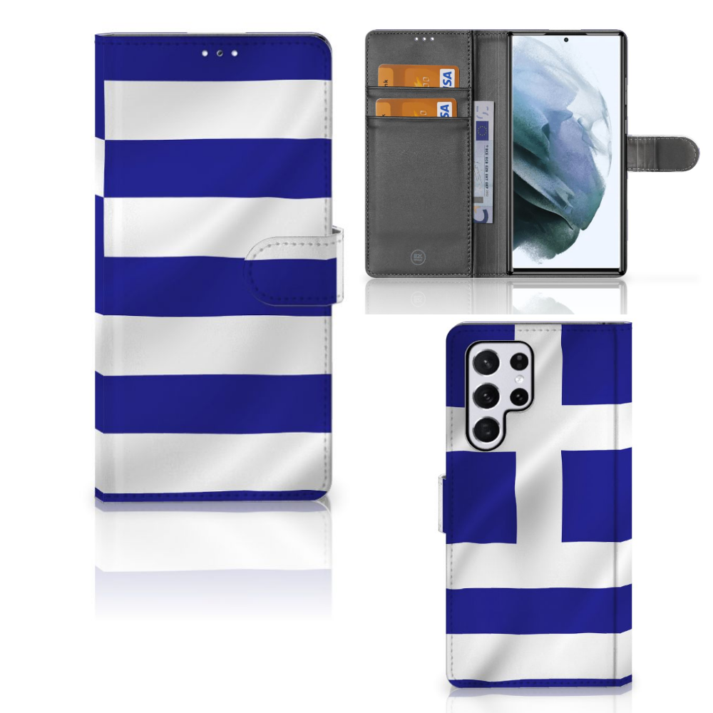 Samsung Galaxy S22 Ultra Bookstyle Case Griekenland
