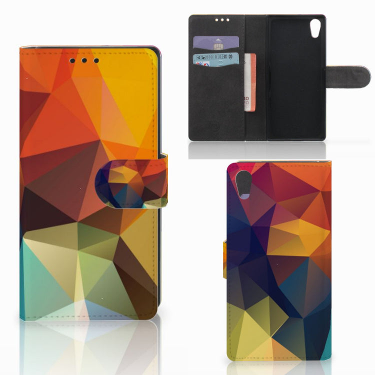 Sony Xperia XA1 Book Case Polygon Color