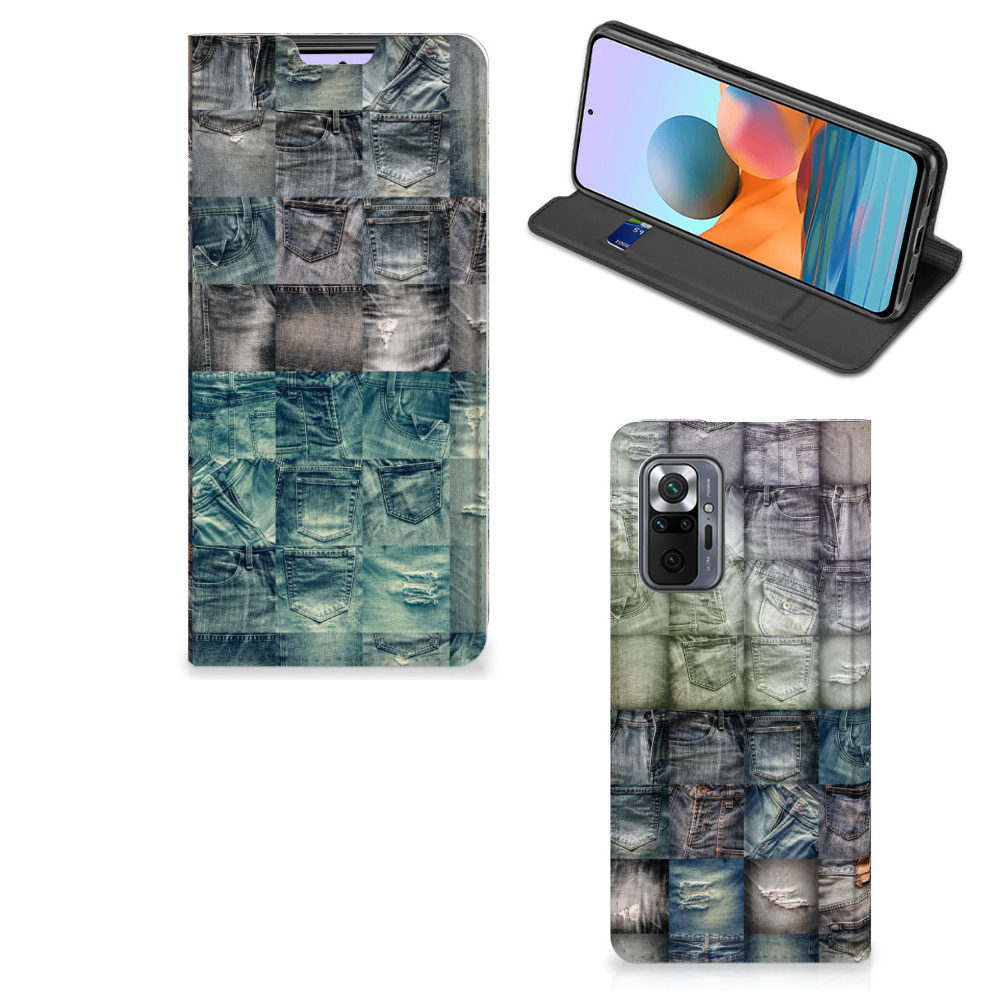 Hippe Standcase Xiaomi Redmi Note 10 Pro Spijkerbroeken - B2C Telecom