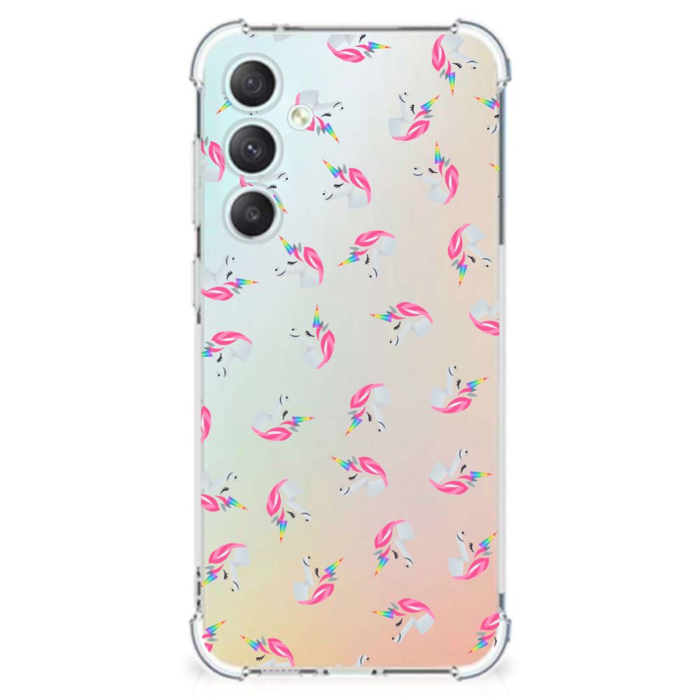 Doorzichtige Silicone Hoesje voor Samsung Galaxy S23 FE Unicorns B2C Telecom