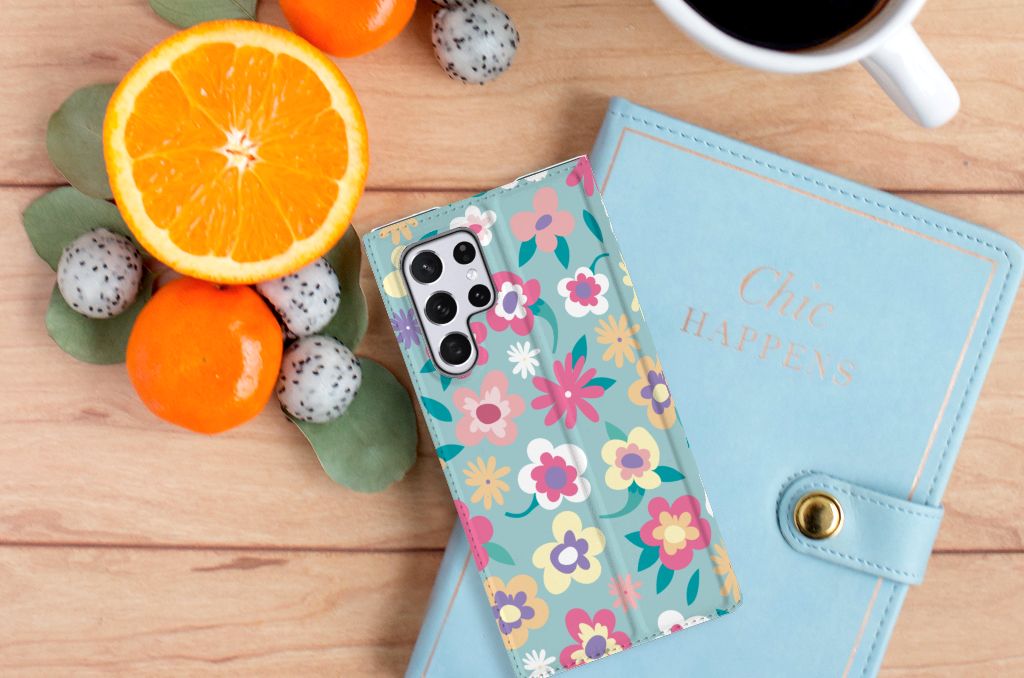 Samsung Galaxy S22 Ultra Smart Cover Flower Power - B2C Telecom