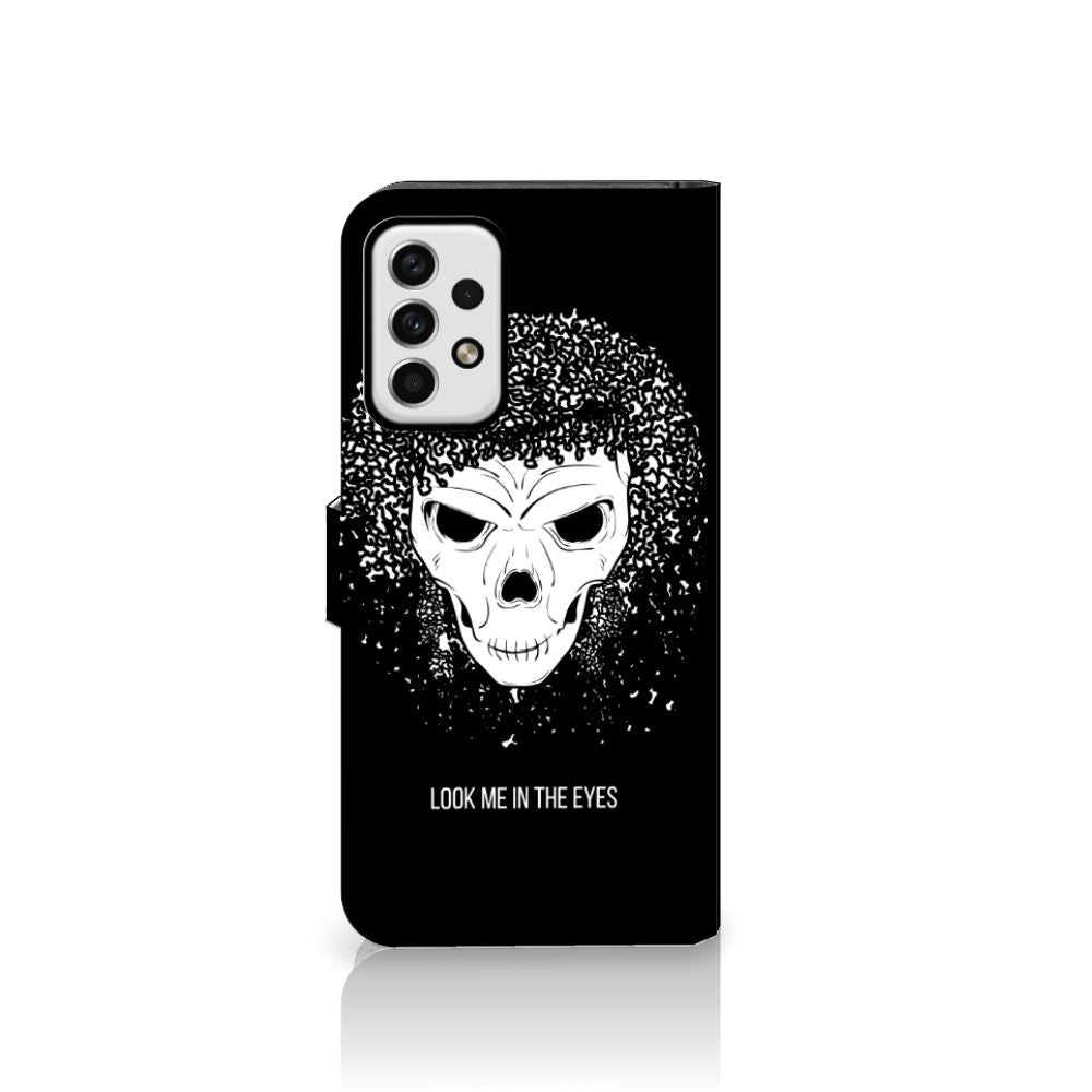 Telefoonhoesje met Naam Samsung Galaxy A23 Skull Hair