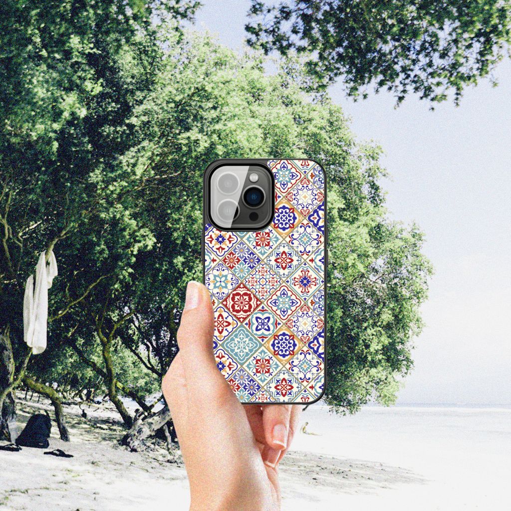 iPhone 13 Pro Marmeren Print Telefoonhoesje Tiles Color B2C Telecom