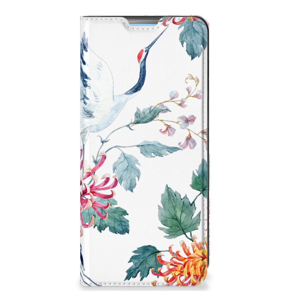 OPPO A74 4G Hoesje maken Bird Flowers - B2C Telecom