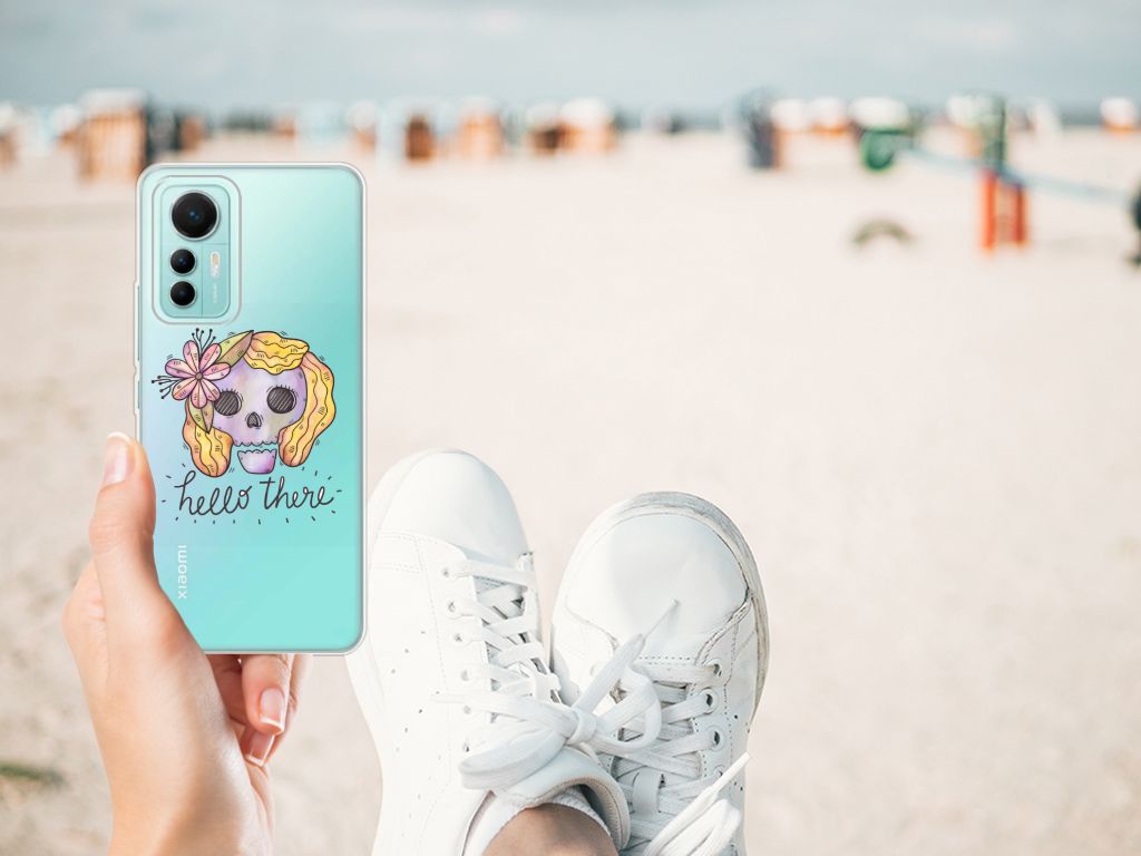 Silicone Back Case Xiaomi 12 Lite Boho Skull B2C Telecom