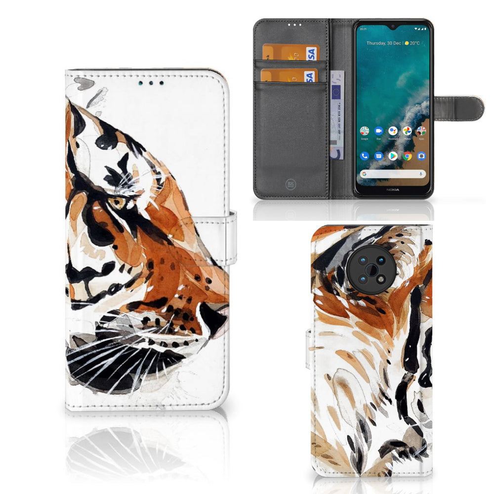 Hoesje Nokia G50 Watercolor Tiger