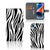 iPhone 15 Plus Telefoonhoesje met Pasjes Zebra