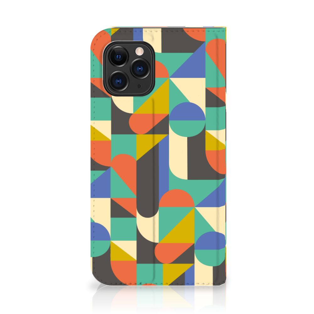 Apple iPhone 11 Pro Hoesje met Magneet Funky Retro