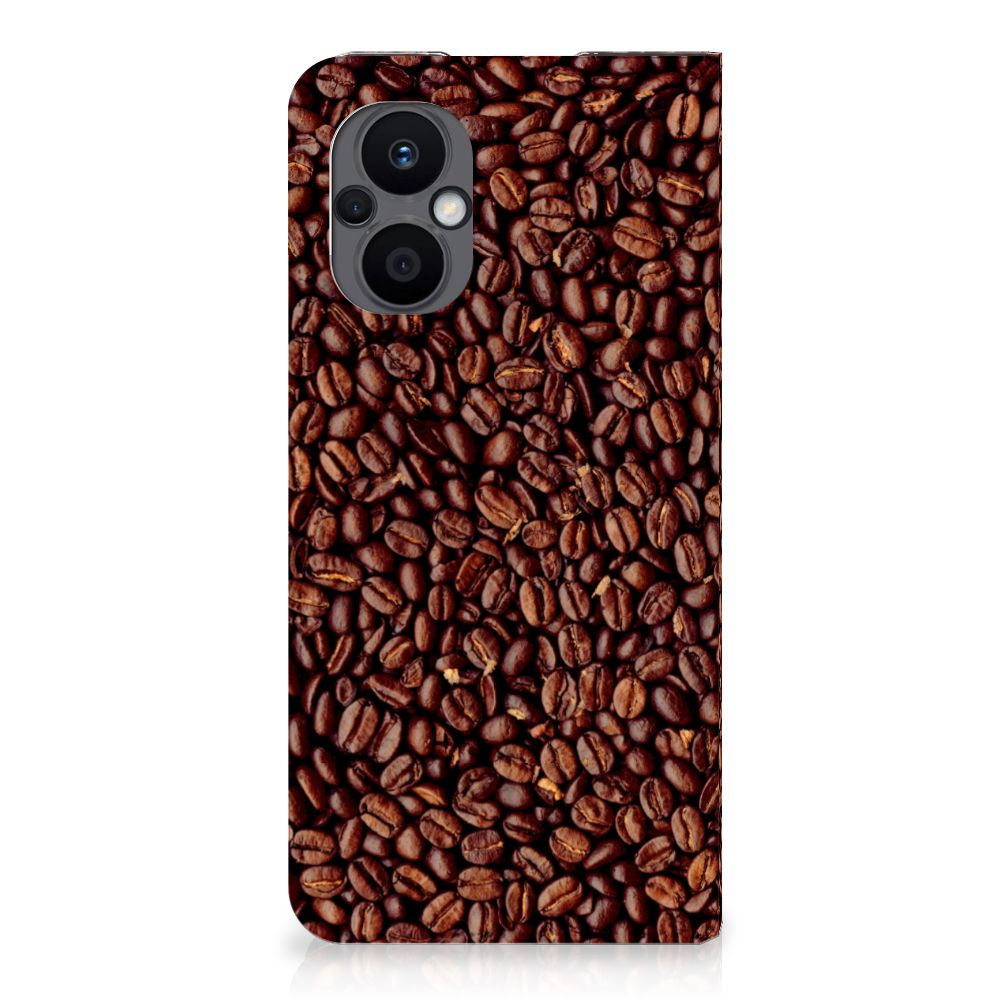 OPPO Reno8 Lite Flip Style Cover Koffiebonen - B2C Telecom