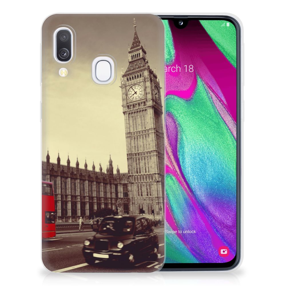 Samsung Galaxy A40 Siliconen Back Cover Londen