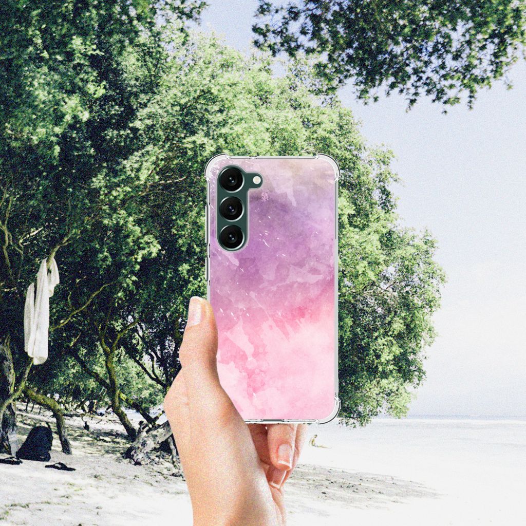 Back Cover Samsung Galaxy S23 Plus Pink Purple Paint B2C Telecom