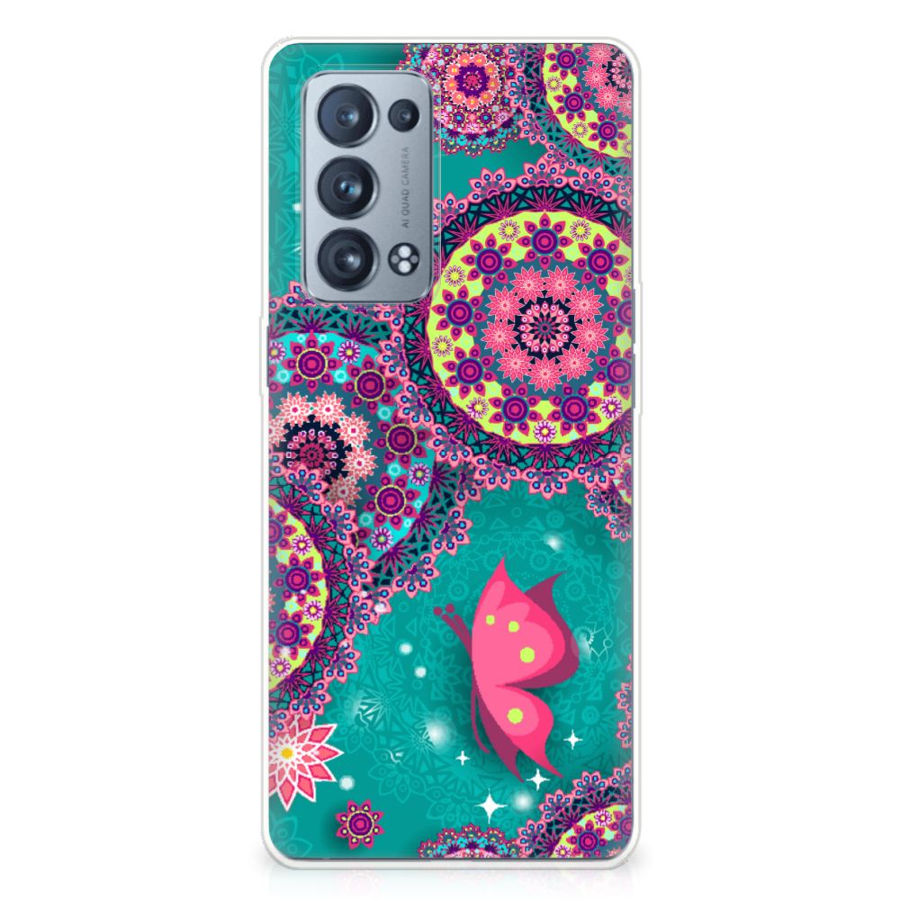 OPPO Reno 6 Pro Plus 5G Hoesje maken Cirkels en Vlinders