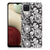 Samsung Galaxy A12 TPU Case Black Flowers