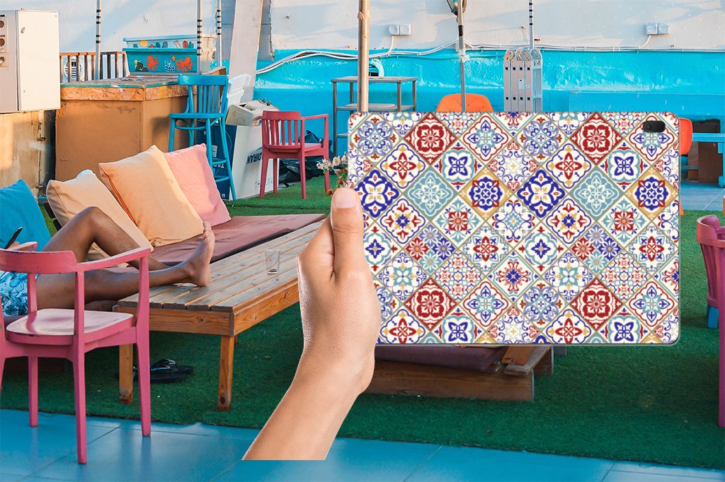 Lenovo Tab E10 Tablet Back Cover Tiles Color