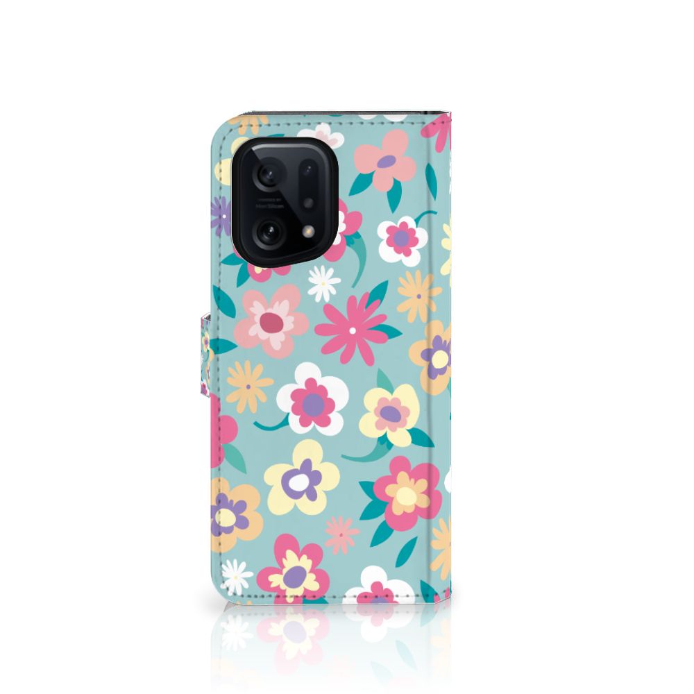 OPPO Find X5 Hoesje Flower Power