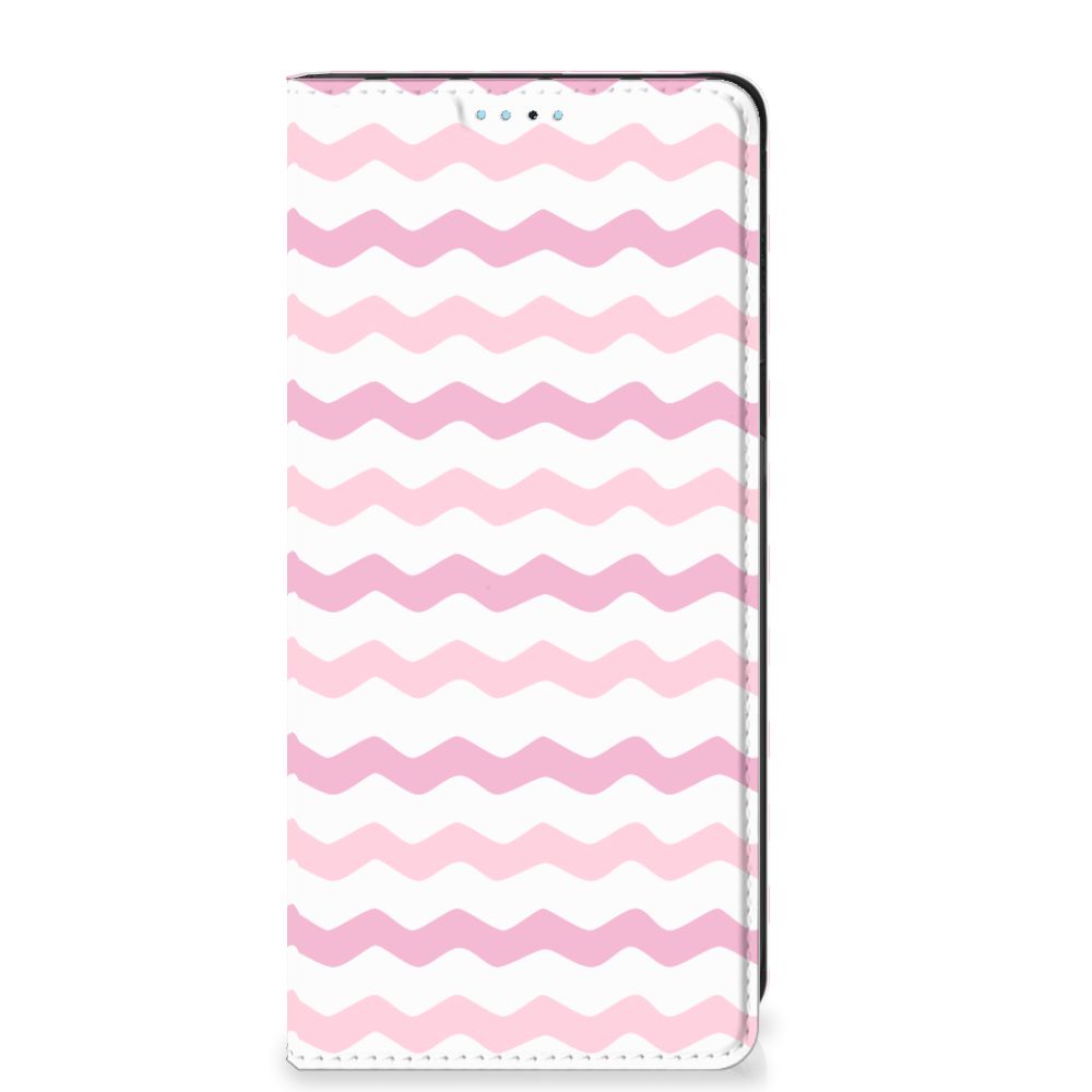 Xiaomi Redmi Note 11/11S Hoesje met Magneet Waves Roze