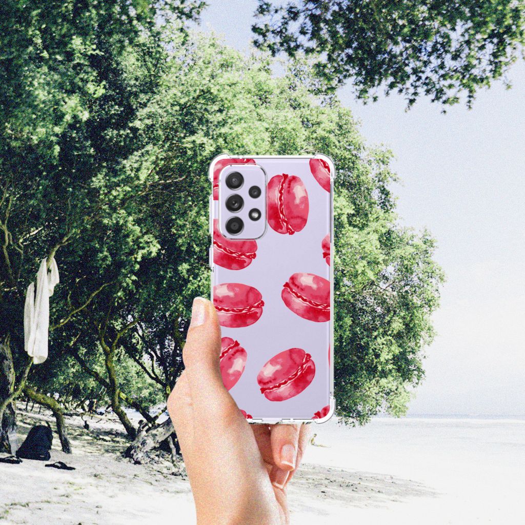 Samsung Galaxy A33 Beschermhoes Pink Macarons B2C Telecom