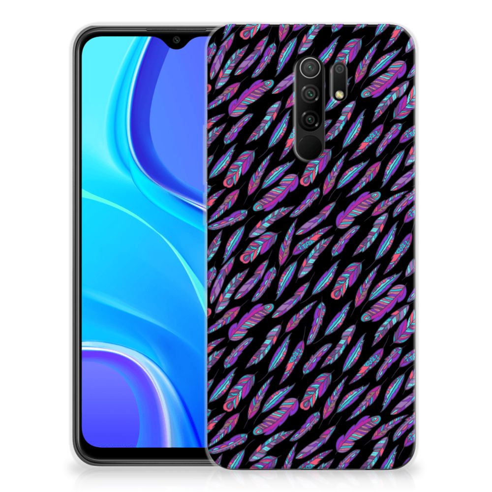 Xiaomi Redmi 9 TPU bumper Feathers Color